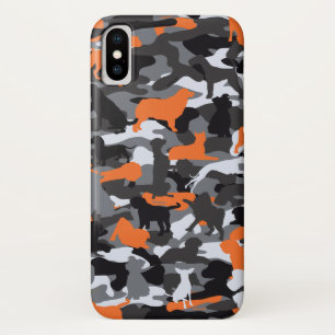 capas de iphone Laranja Cachorro e Camo