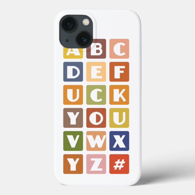 Capas de iphone-mate de alfabetos malvados (Verso)