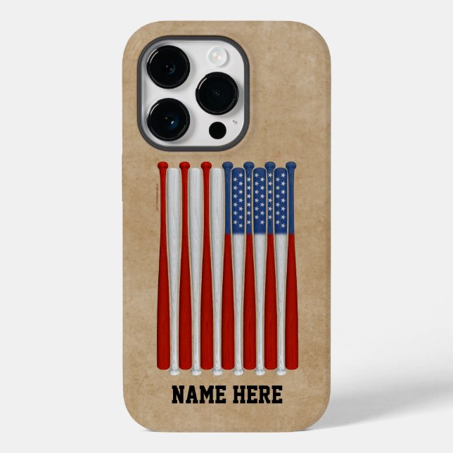Capas de iphone Mate de Baseball America (EUA) (Verso)