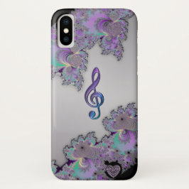 Capas de iphone metálicas do Clef da música do