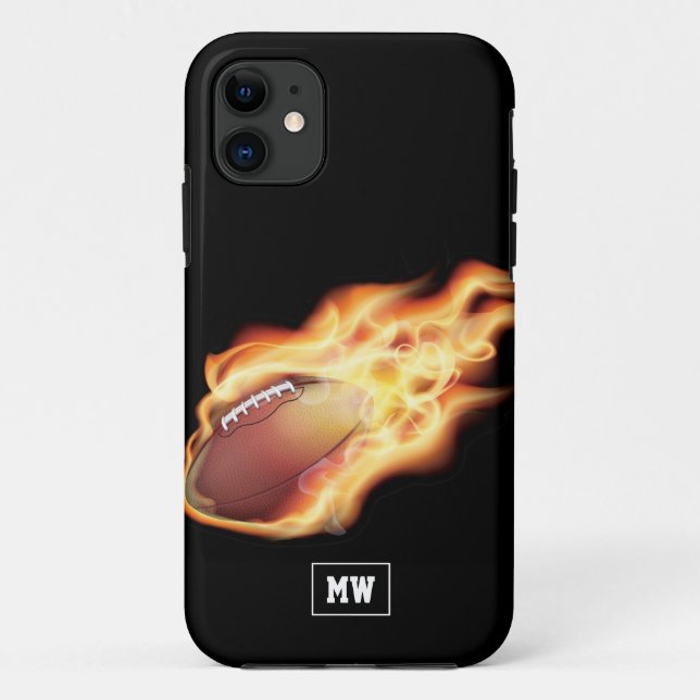 Capas de iphone Monogrammed De Rugby (Verso)