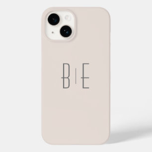 Capas de iphone Na moda de Monograma minimalista