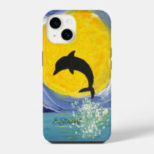 Capas de iphone - Oceano Lua de Golfinho