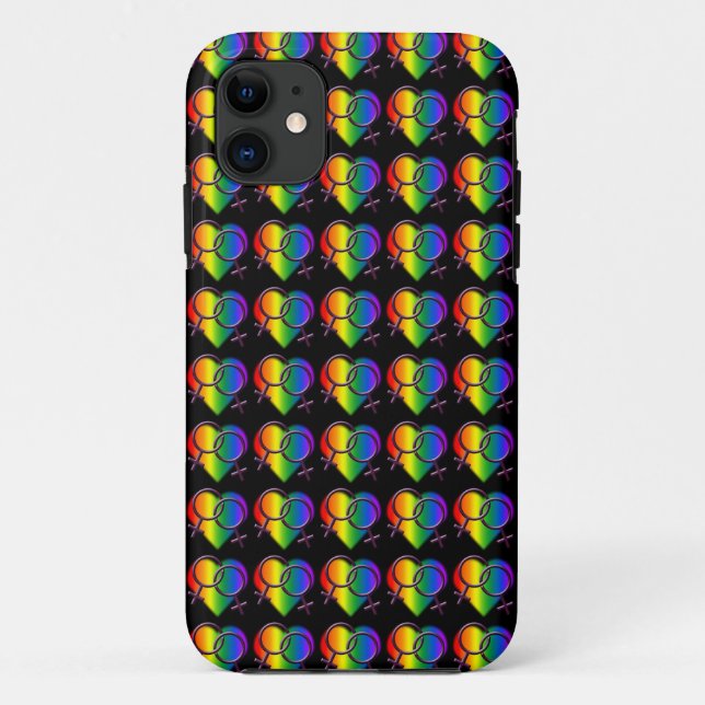 capas de iphone orgulho gay Caso de Amor Arco-Íris (Verso)
