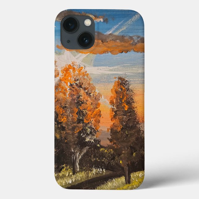 capas de iphone "Ouro Sunset" - Natureza nas suas  (Verso)