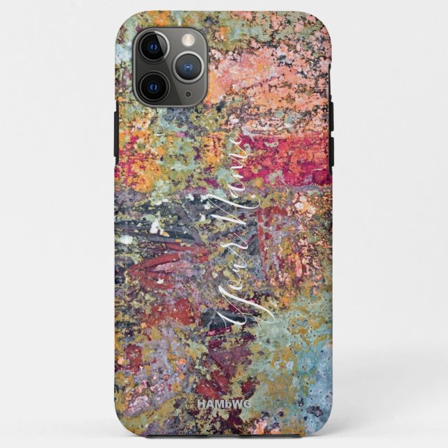 capas de iphone Paint Splatter Olhar pêssego HAMbW (Verso)