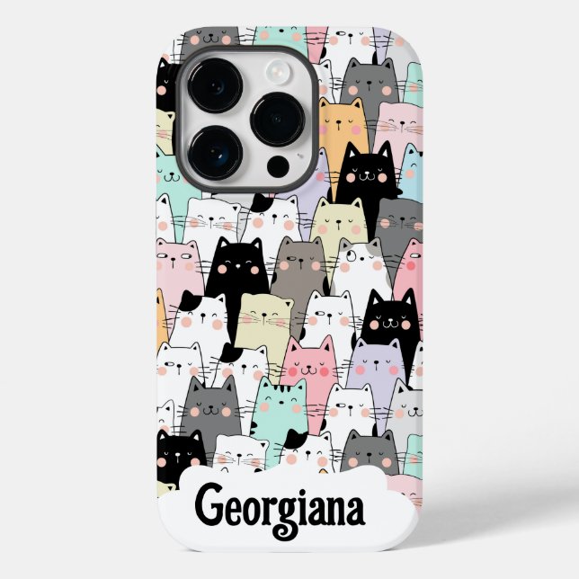 capas de iphone para proprietários de gatos (Verso)