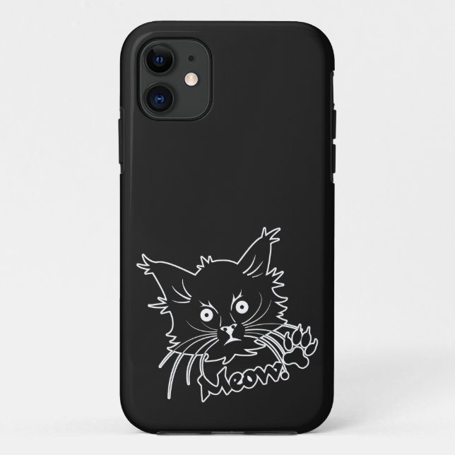 Capas de iphone personalizada Black Cat (Verso)