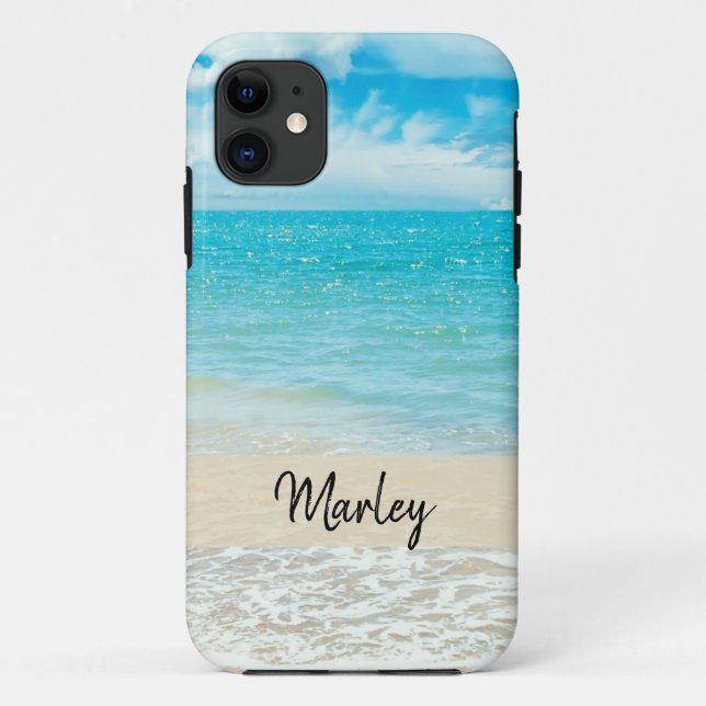 Capas de iphone personalizada da cena de praia de  (Verso)