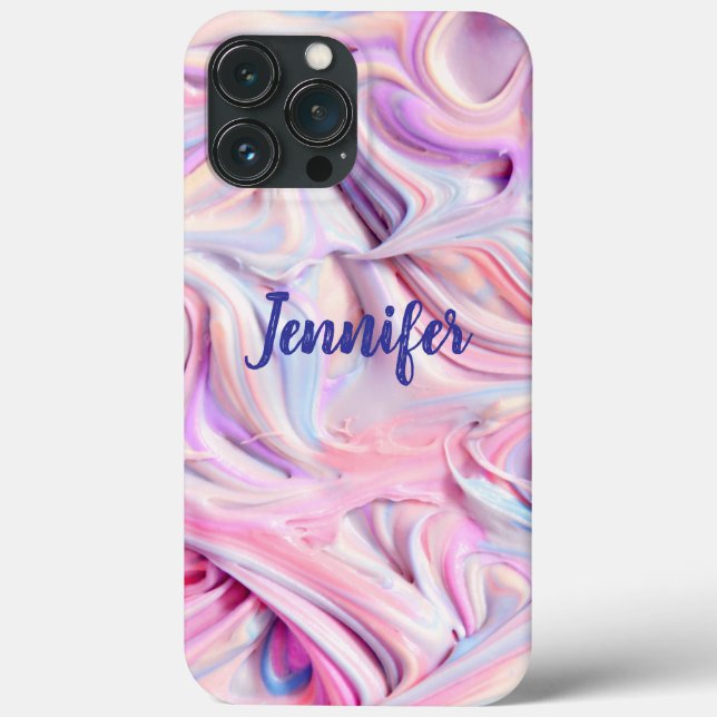 Capas de iphone Personalizada De Casca-Mate Azul C (Verso)
