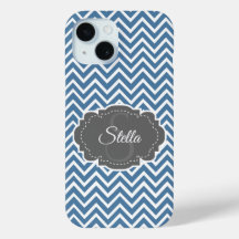 Capas de iphone Personalizada de Chevron Azul
