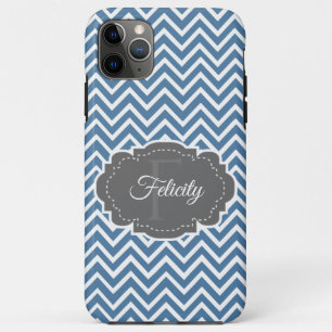 Capas de iphone Personalizada de Chevron Azul