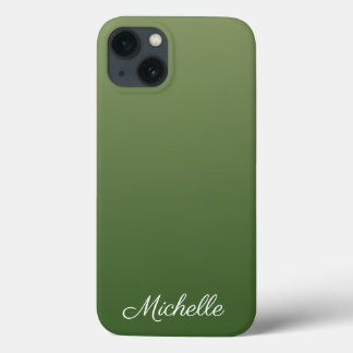 Capas de iphone personalizada de gabinete verde