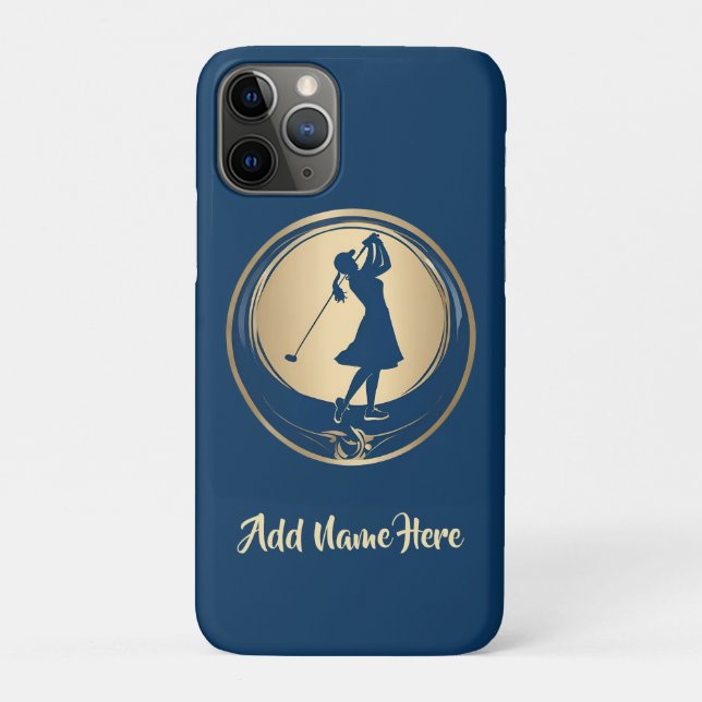 Capas de iphone personalizada de Golfer (Verso)