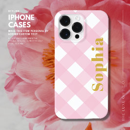 Capas de iphone Personalizada de Verificação Rosa