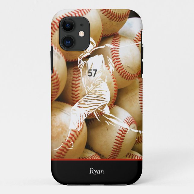 capas de iphone personalizada do jogador de beiseb (Verso)