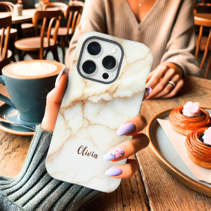 Capas de iphone Personalizada Marble Elegante