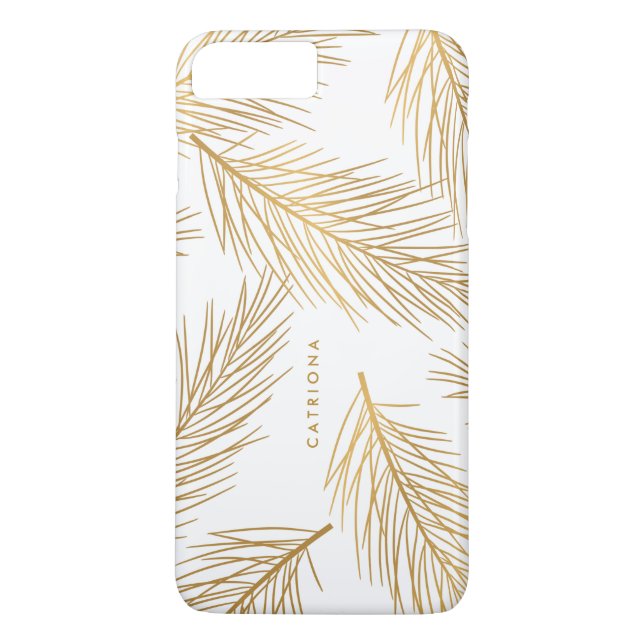 capas de iphone Personalizada Moderna do Dourado P (Verso)