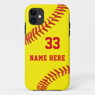 capas de iphone personalizadas de softball mais an