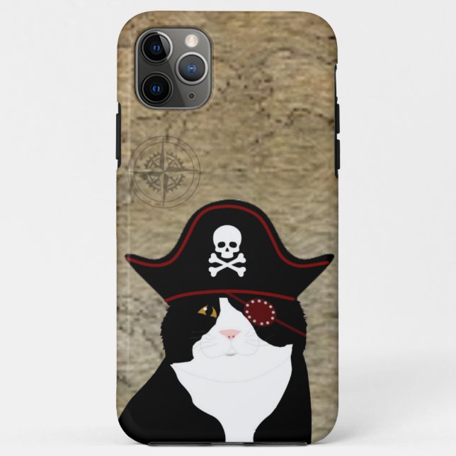 Capas de iphone Pirata de Gato (Verso)