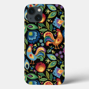 Capas de iphone Polonesa de Roosters Folclóricos