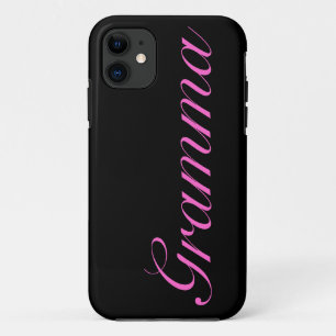 Capas de iphone pretas bonito do gramma