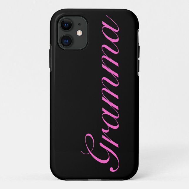 Capas de iphone pretas bonito do gramma (Verso)