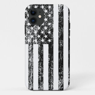 Capas de iphone preto e branco da bandeira