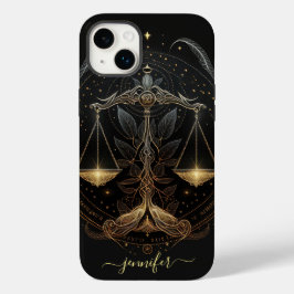 Capas de iphone preto e -mate de mate de ouro, em