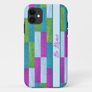 Capas de iphone púrpura de textura têxtil