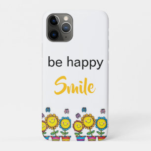 Capas de iPhone Rato Feliz Sorriso Girassol Floral