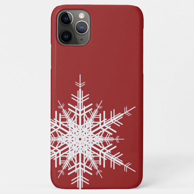 Capas de iphone Red Snowflake (Verso)