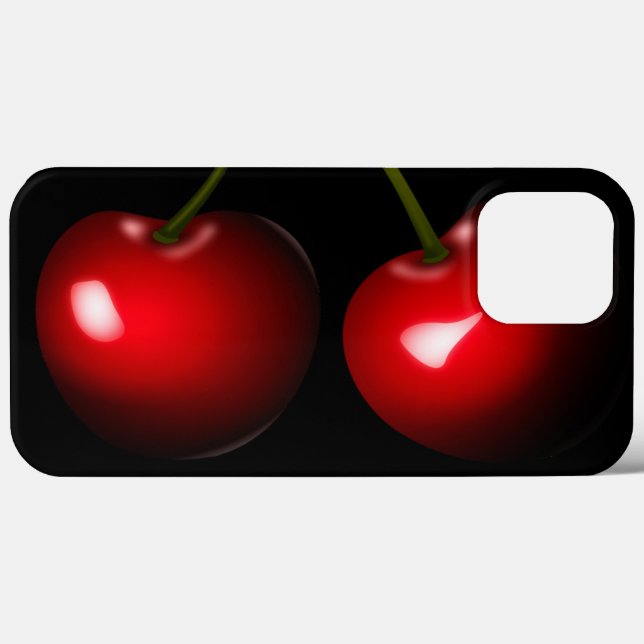 Capas de iphone Red Sweet Cherries - Escolha a cor (Verso (horizontal))