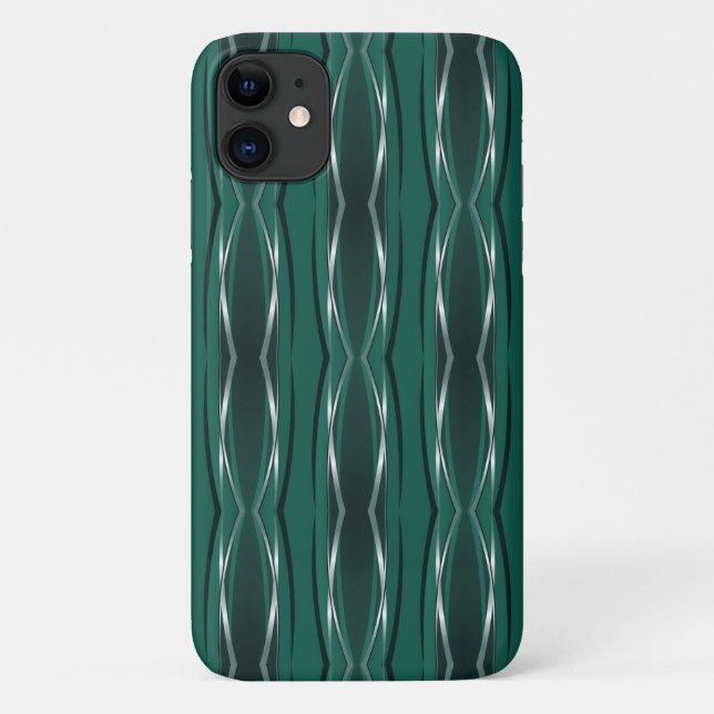 capas de iphone - Retro de Prata Florestal (Verso)