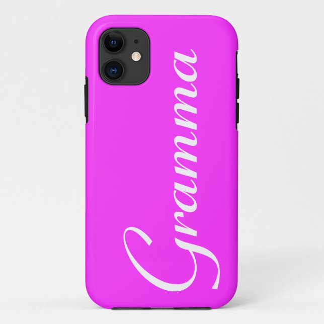 capas de iphone rosa bonito "Gramma" (Verso)