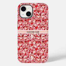 Capas de iphone rosa e dia de os namorados vermelh
