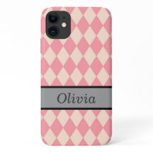 Capas de iphone Rosa Personalizada Para Todos Os M