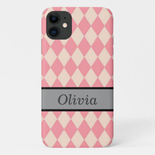 Capas de iphone Rosa Personalizada Para Todos Os M