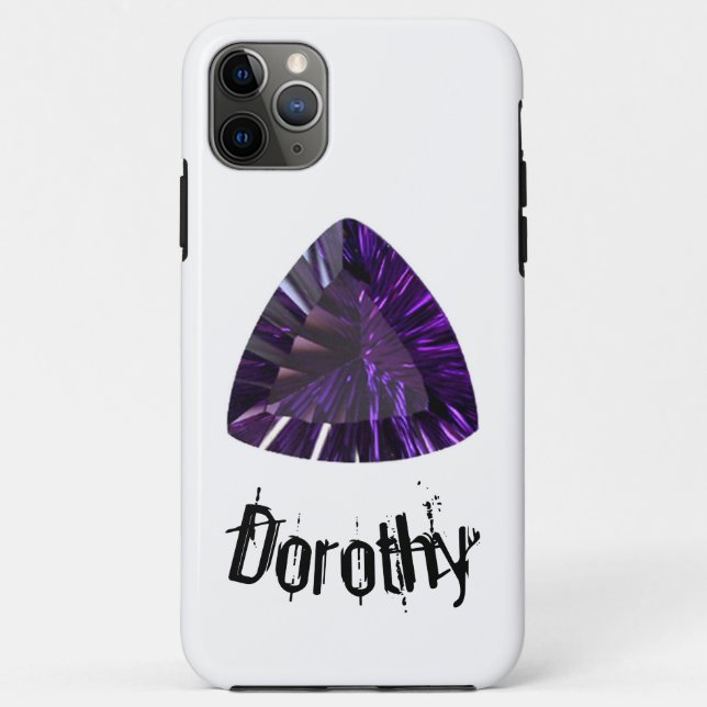 Capas de iphone roxa Ametist Gemstone (Verso)