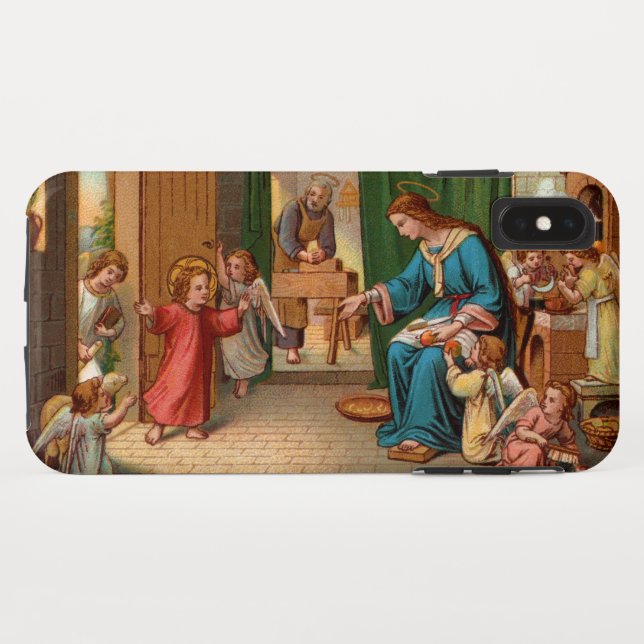 Capas de iphone Santa Family Kitchen (Verso (Horizontal))