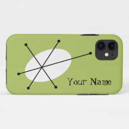 Capas de iphone 'Seu Nome' Verde Dazzle