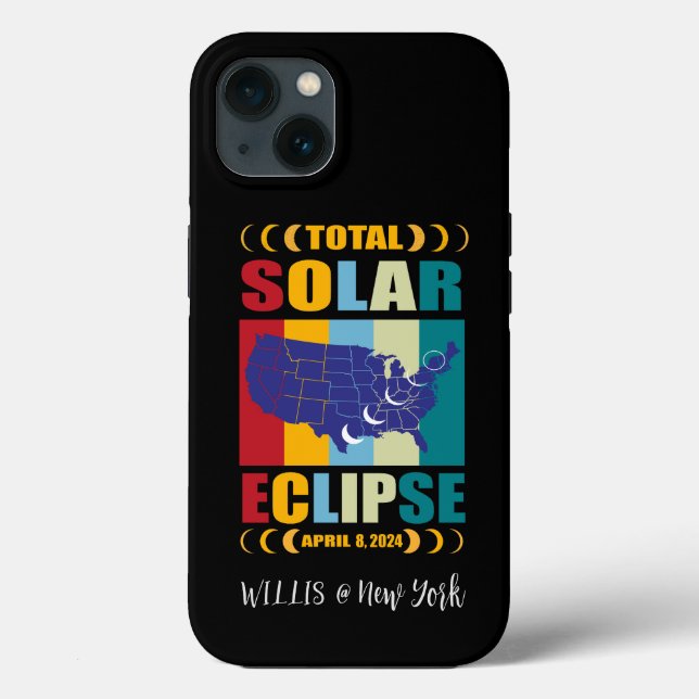 Capas de iphone Solar Eclipse 2024 Total Personali (Verso)