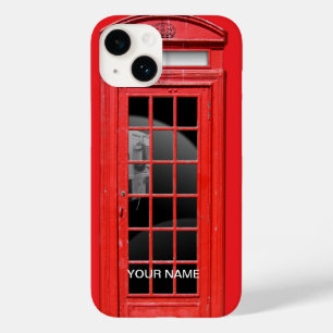 Capas de iphone telefônica vermelha personalizada