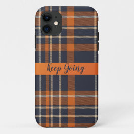 Capas de iphone têxteis de abstrato laranja