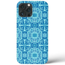 Capas de iphone Tribal Azul e Turquesa