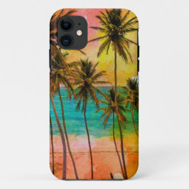 Capas de iphone tropicais do costume do oceano da