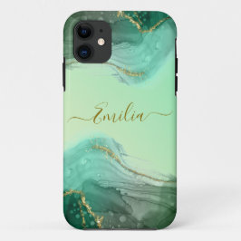 Capas de iphone verde-esmeralda