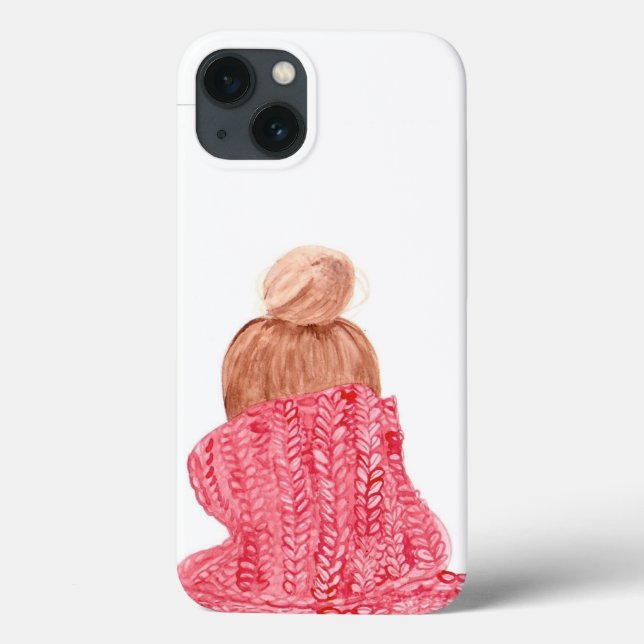 Capas de iphone vermelhas da camisola do (Verso)
