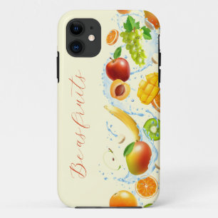Capas de iphone vertical de frutas de projeção