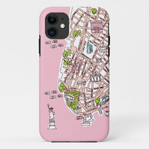 capas de iphone viagem de mapa Nova Iorque